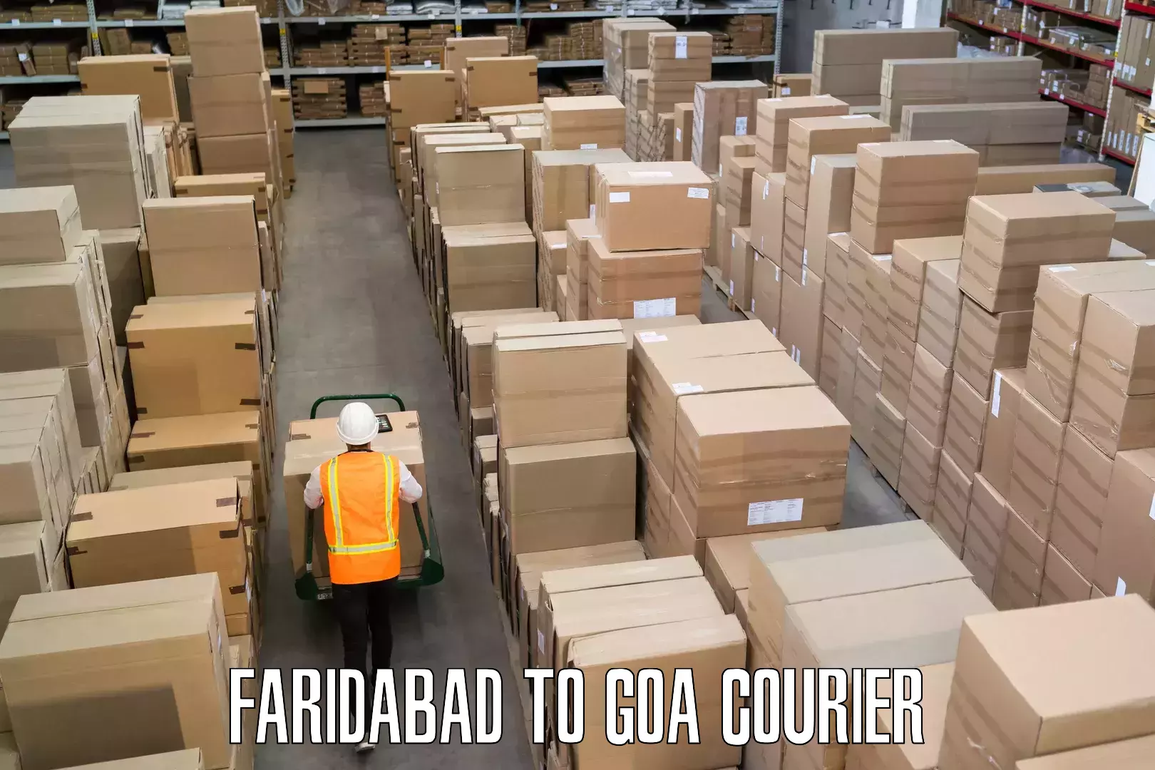 Doorstep luggage pickup Faridabad to IIT Goa