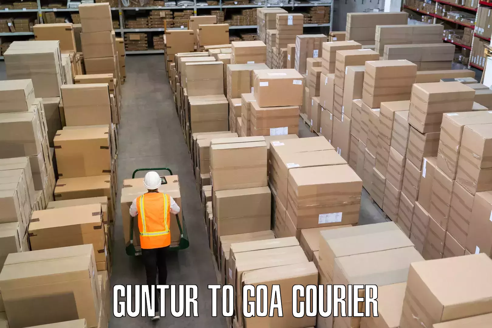 Doorstep luggage collection Guntur to Goa