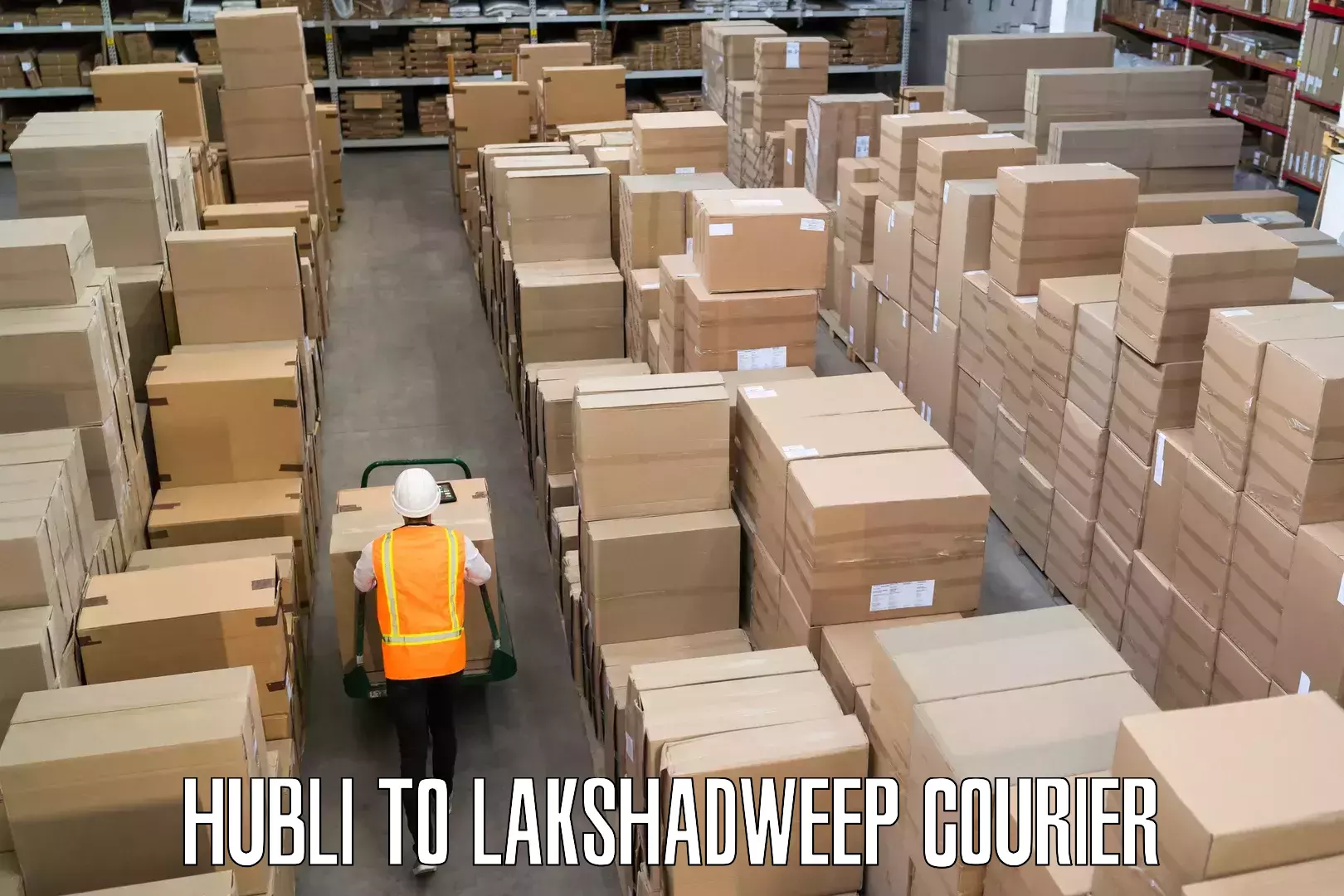 Bulk luggage shipping Hubli to Lakshadweep