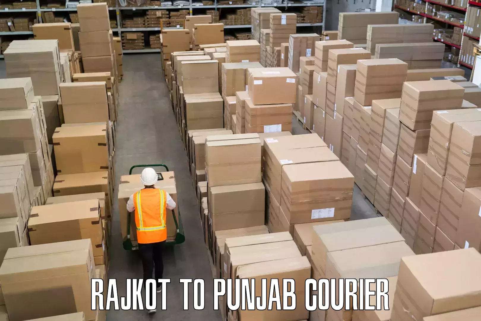 Single item baggage courier Rajkot to Sri Hargobindpur