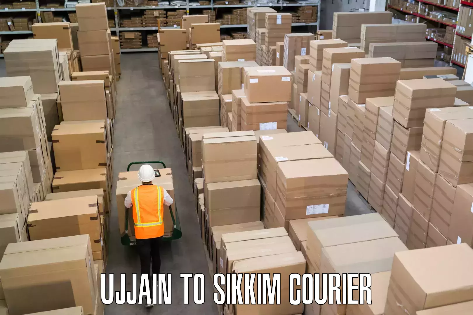 Baggage courier service Ujjain to Sikkim