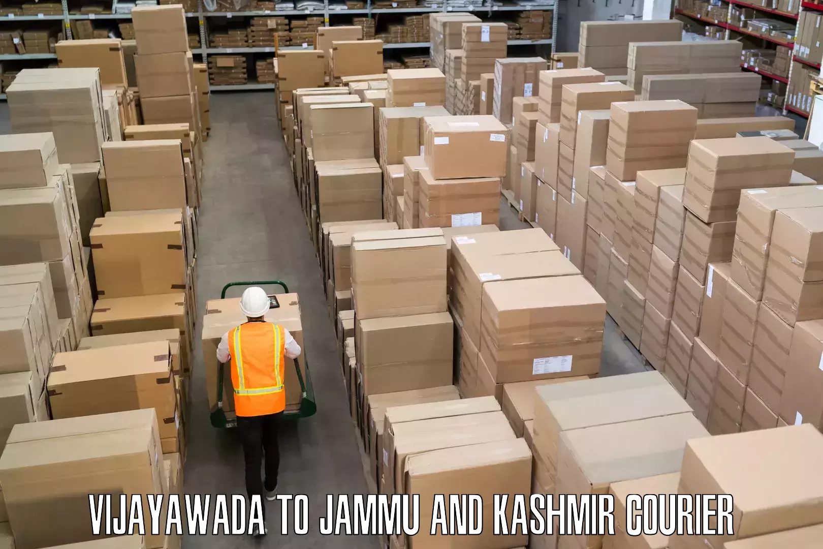 Doorstep luggage collection Vijayawada to Jammu and Kashmir
