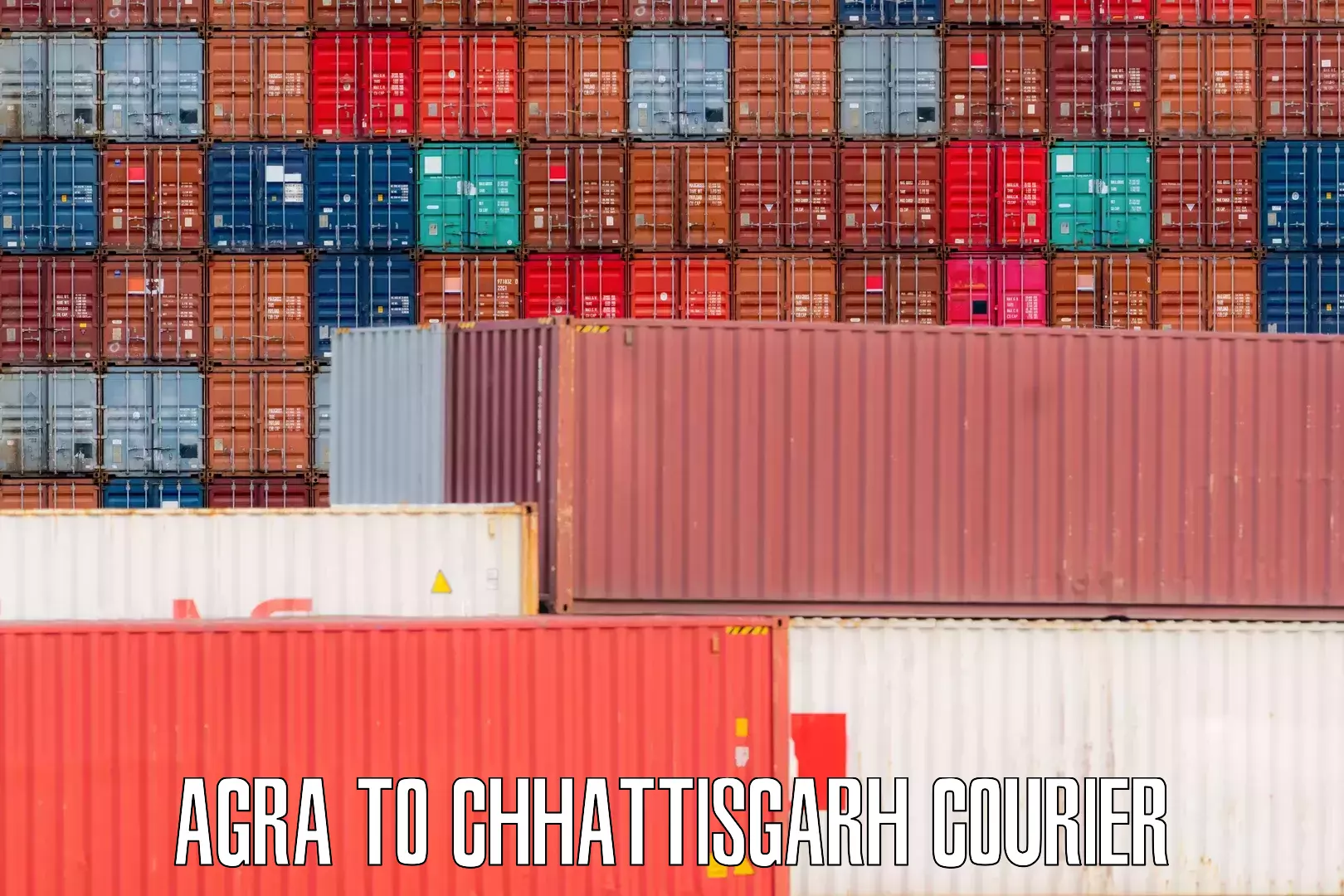 Budget-friendly baggage courier Agra to Chhattisgarh