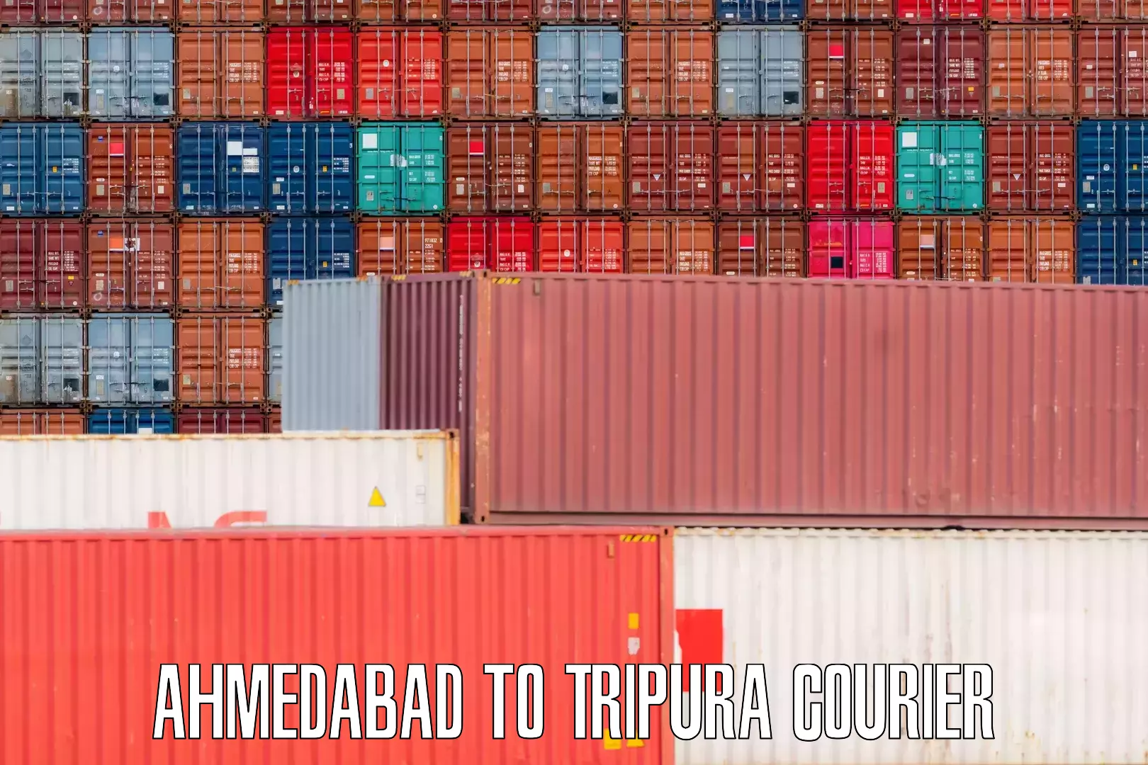 Luggage shipment processing Ahmedabad to Teliamura