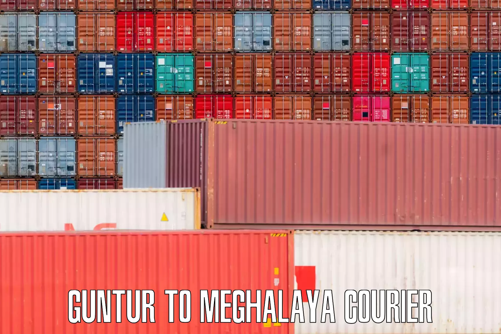 Hassle-free luggage shipping Guntur to Meghalaya