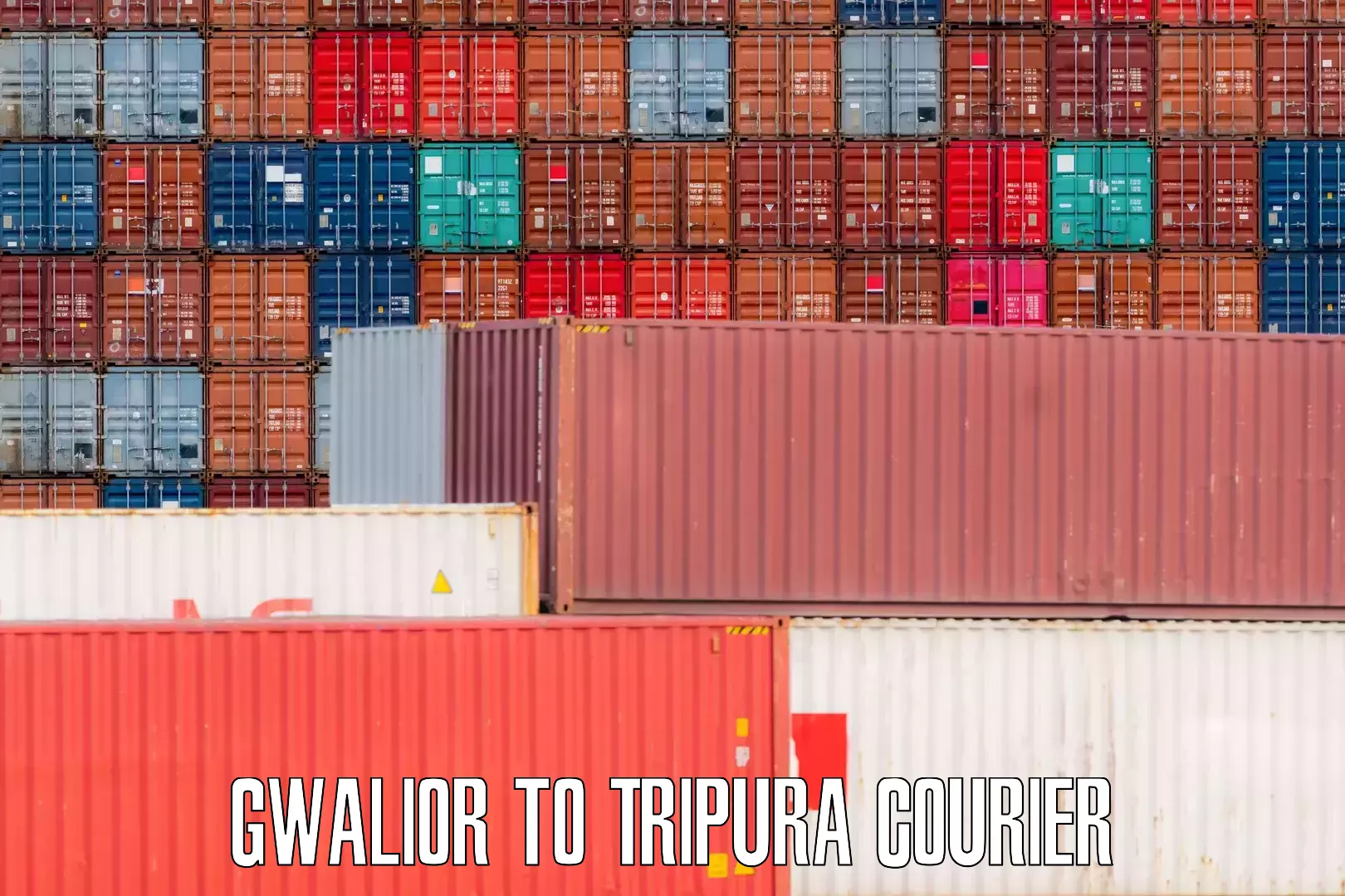 Baggage shipping logistics Gwalior to West Tripura