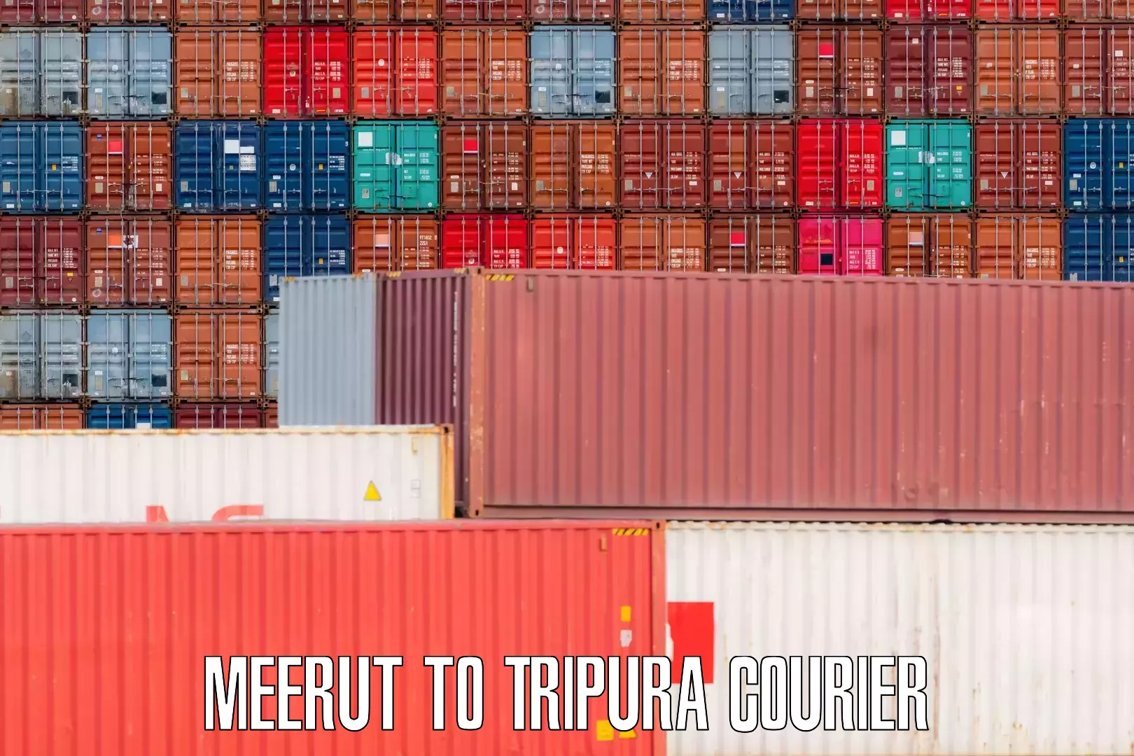 Baggage courier logistics Meerut to Tripura