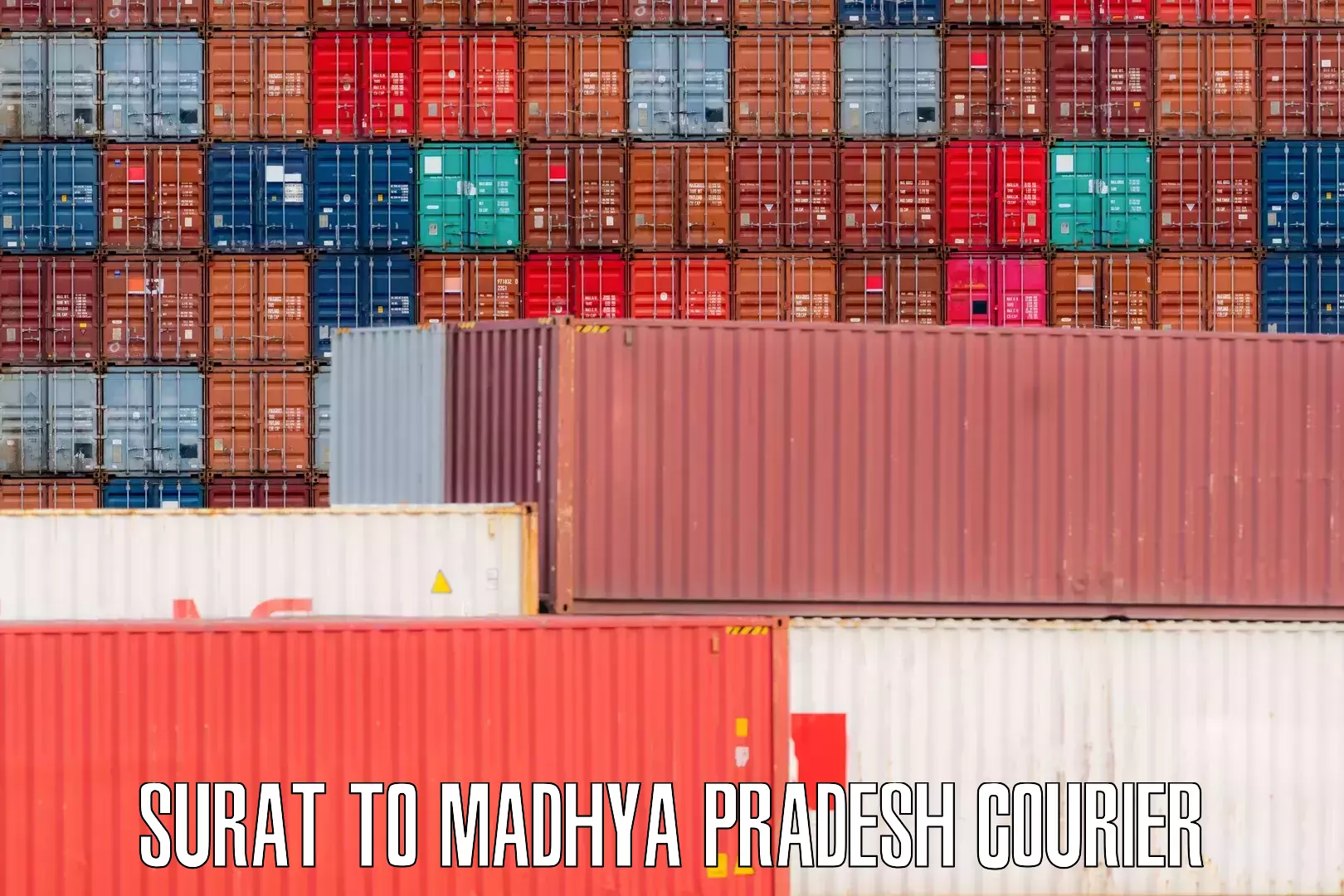 Luggage delivery estimate Surat to Madhya Pradesh
