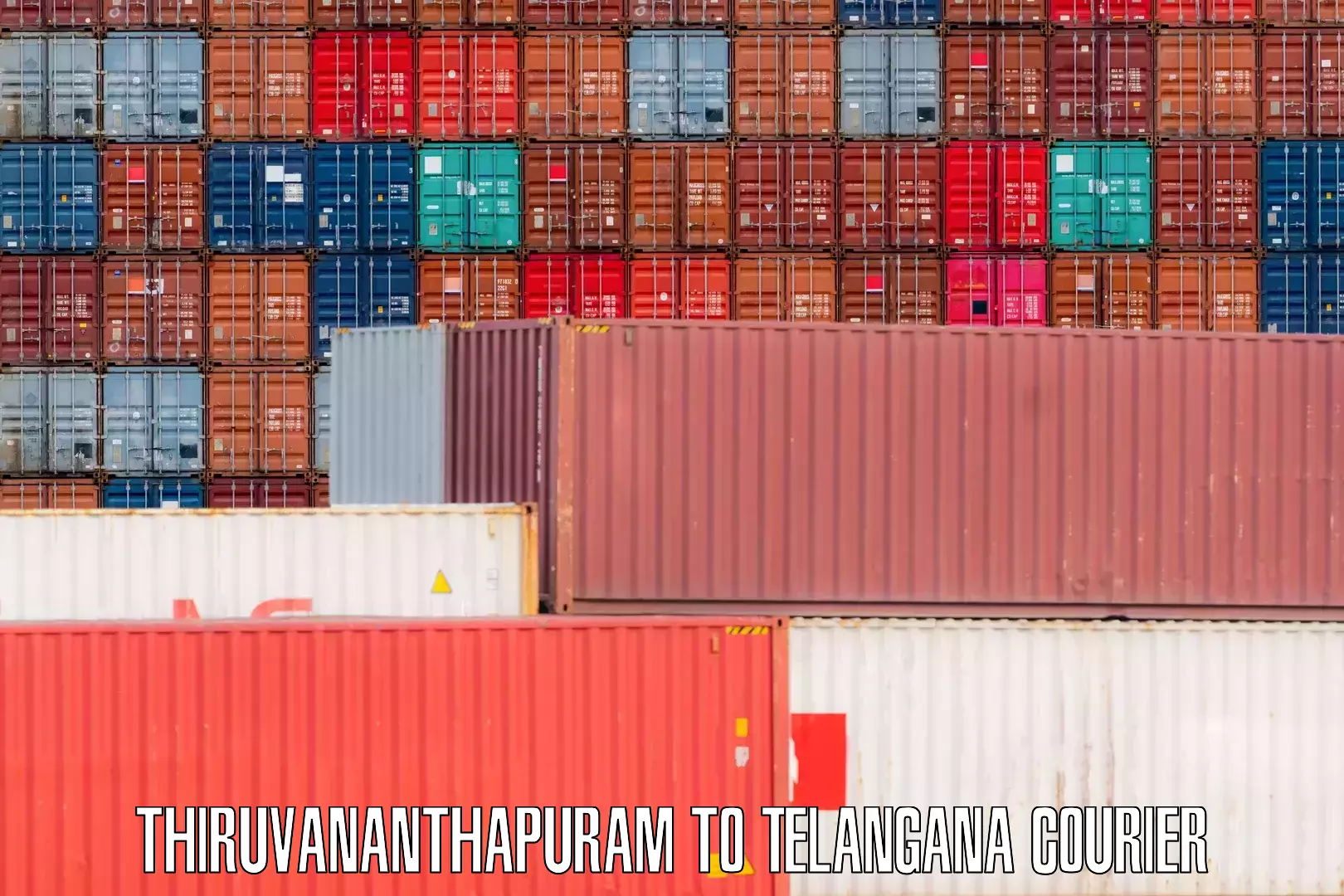 Baggage shipping calculator Thiruvananthapuram to Telangana