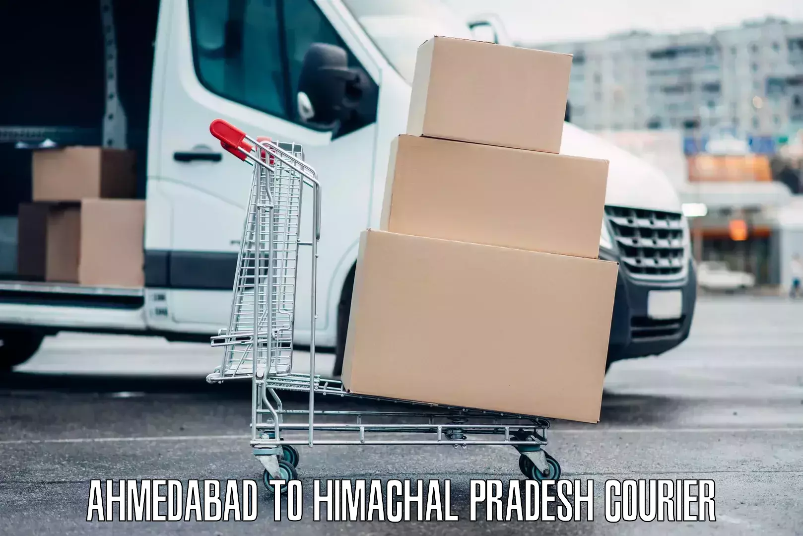 Baggage courier optimization Ahmedabad to Una Himachal Pradesh