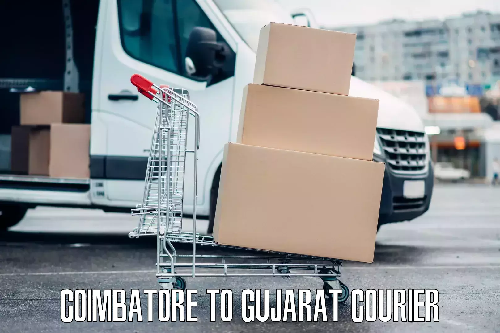 Regional luggage transport Coimbatore to Gujarat