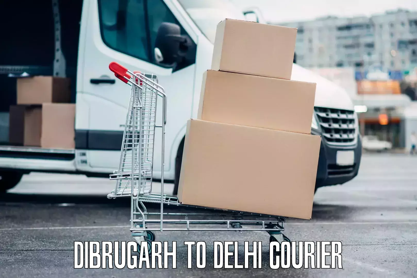 Baggage transport estimate Dibrugarh to Kalkaji