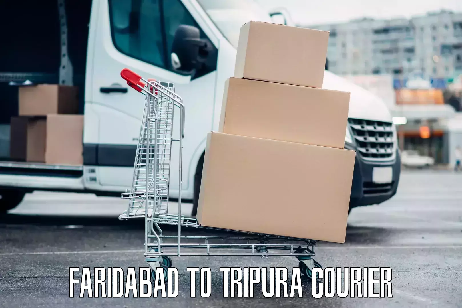 Baggage transport calculator Faridabad to Teliamura