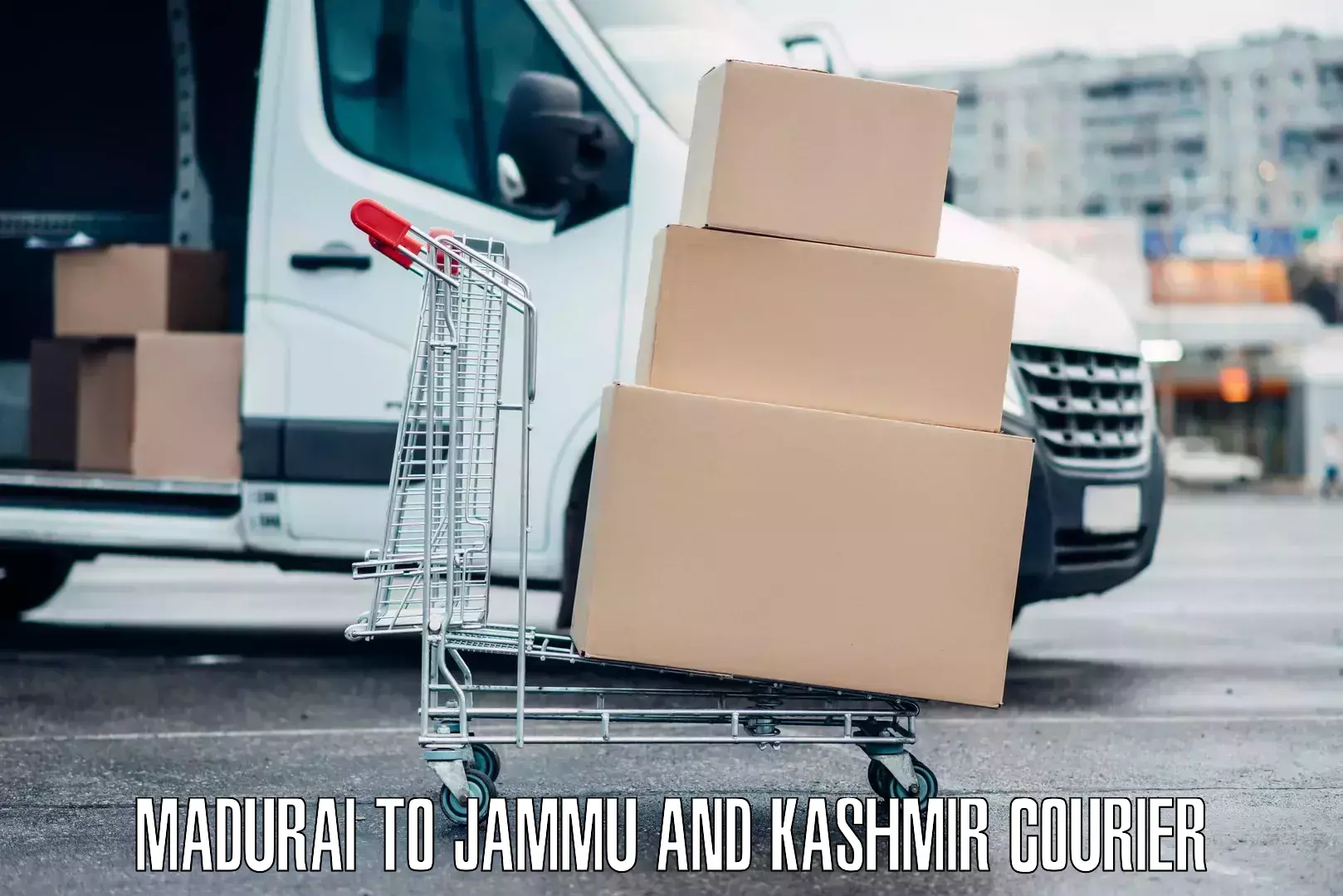 Luggage shipping management Madurai to Jammu and Kashmir