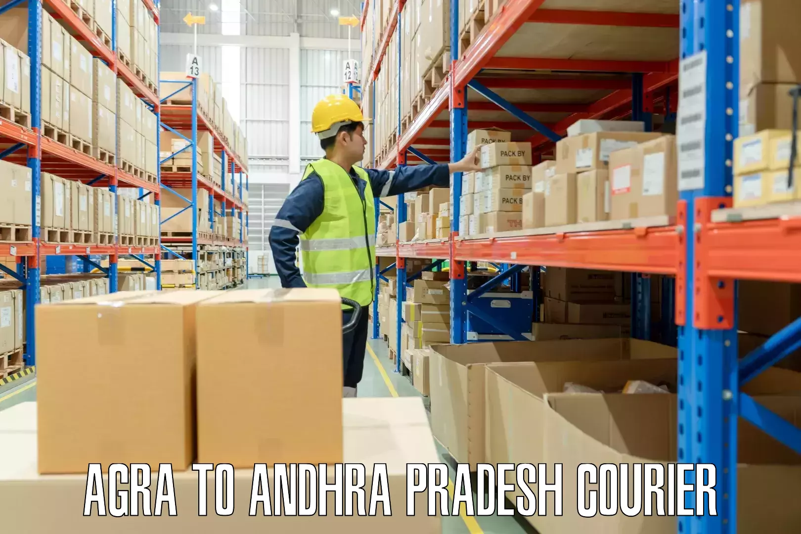 Global baggage shipping Agra to Ganapavaram