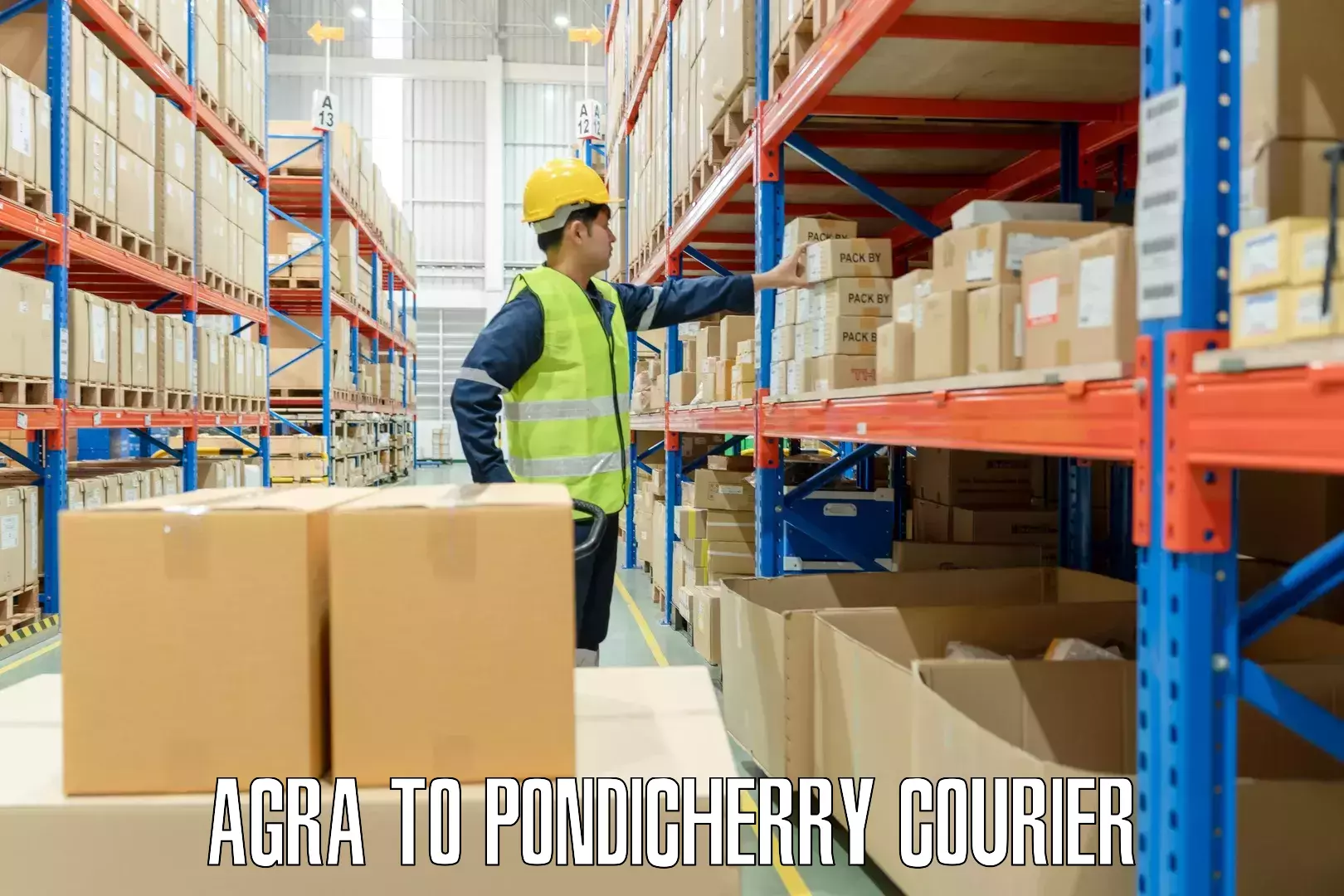 Corporate baggage transport Agra to NIT Puducherry