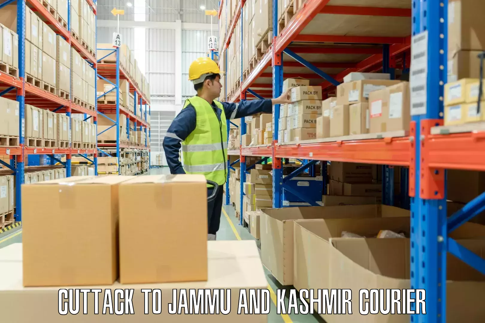 Baggage transport professionals Cuttack to Jammu and Kashmir