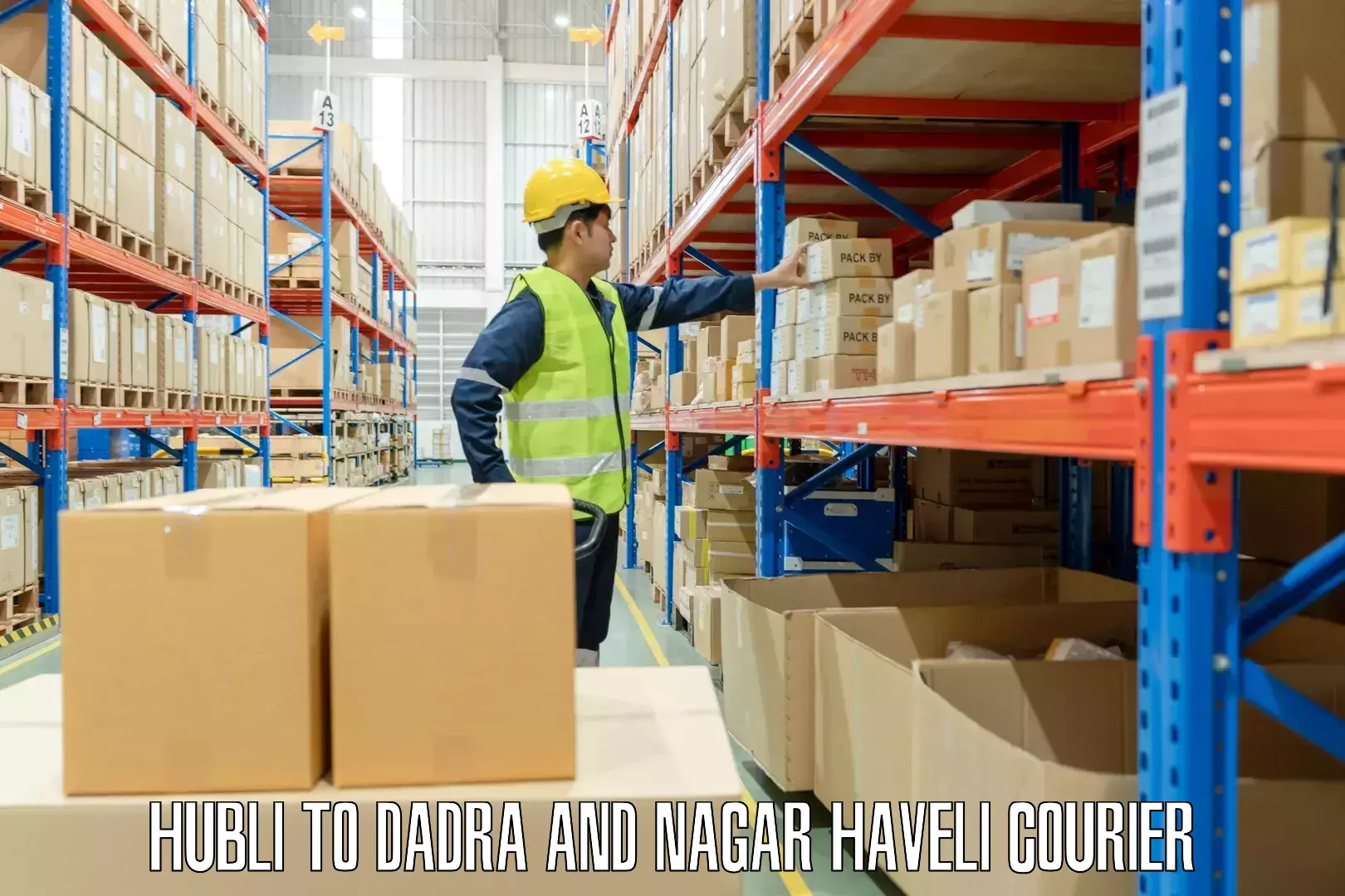 Luggage shipping solutions in Hubli to Dadra and Nagar Haveli