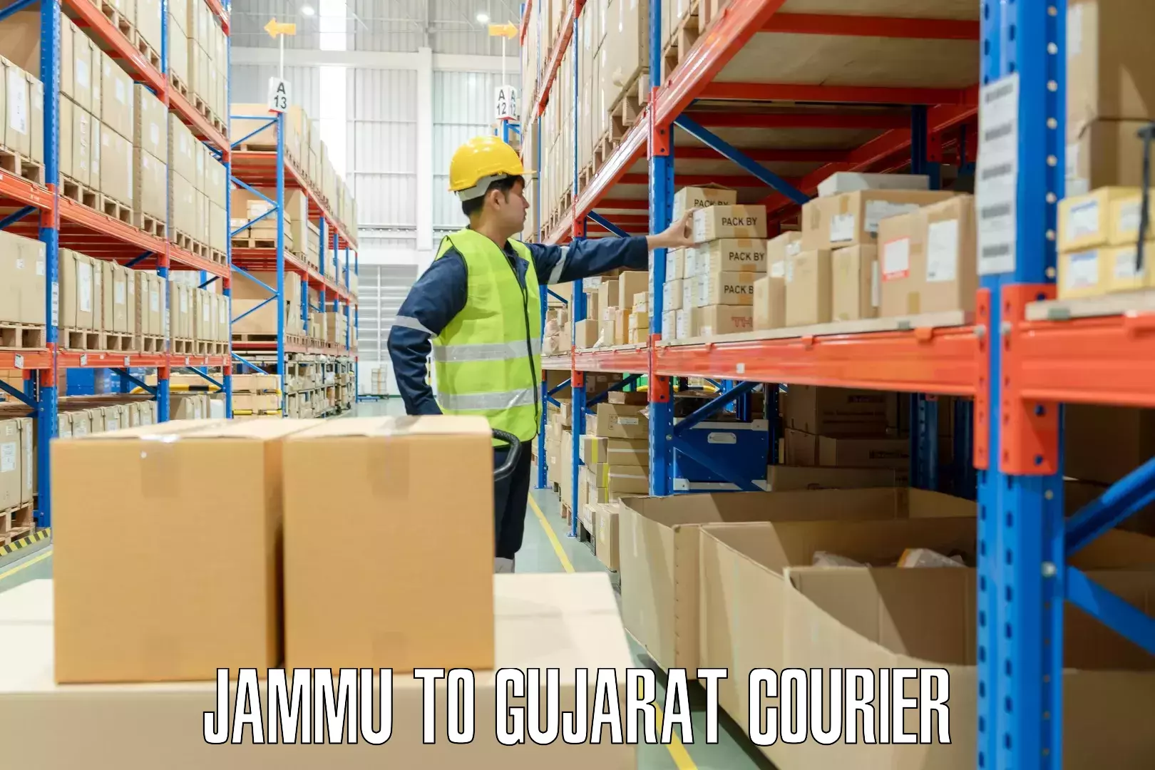 Holiday baggage shipping Jammu to Gujarat