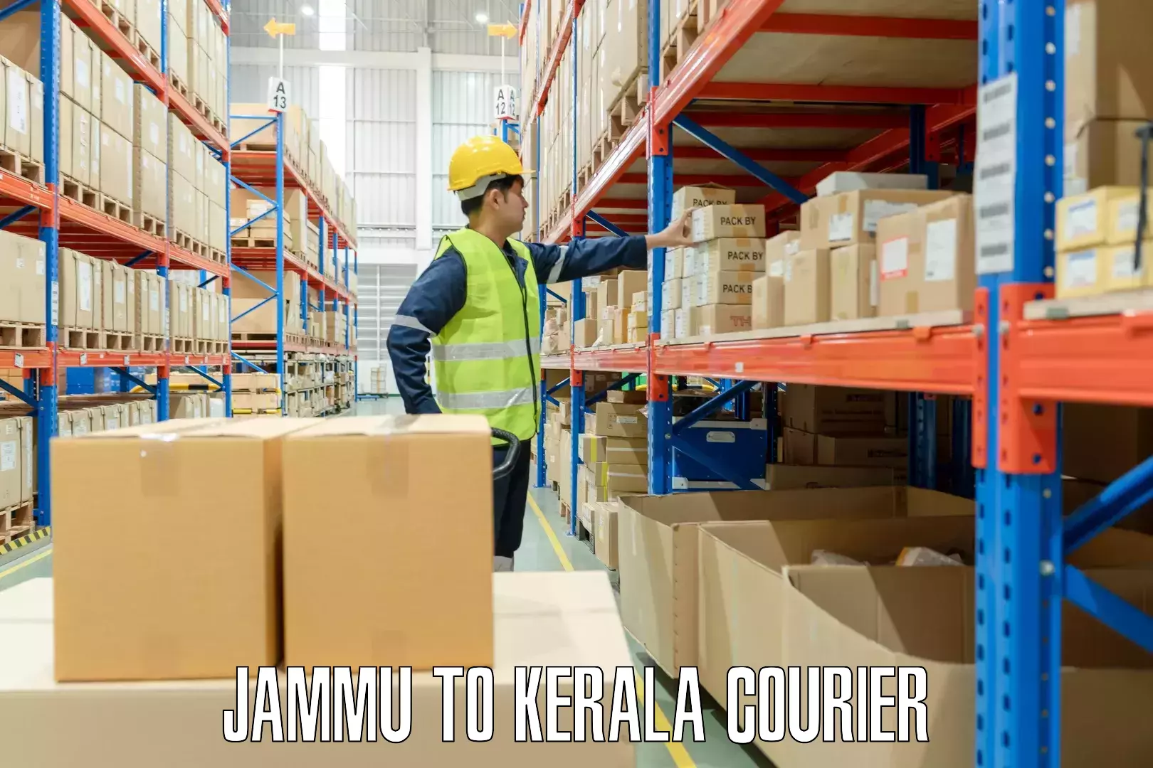 Instant baggage transport quote Jammu to Kerala