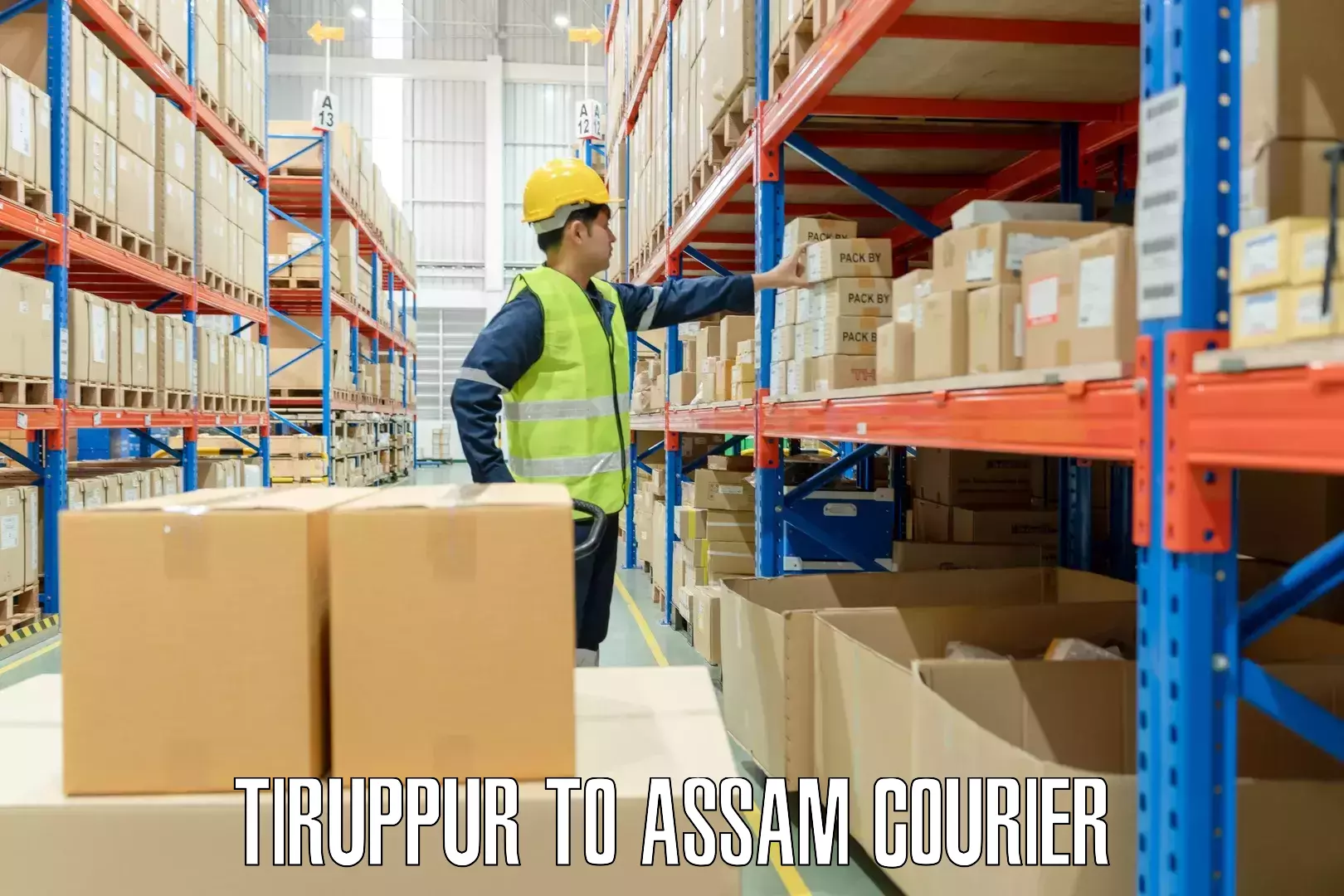 Budget-friendly baggage courier Tiruppur to Assam University Silchar