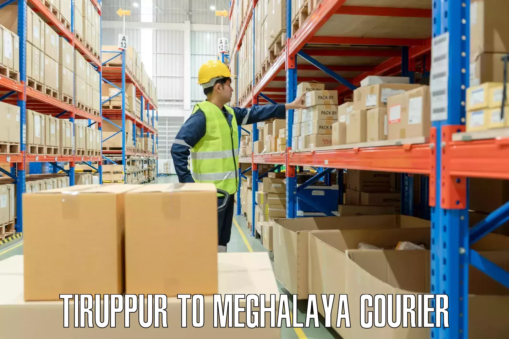 Luggage shipment tracking Tiruppur to Meghalaya