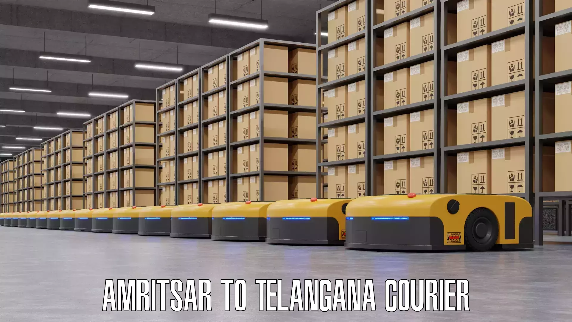 Emergency luggage shipping Amritsar to Telangana