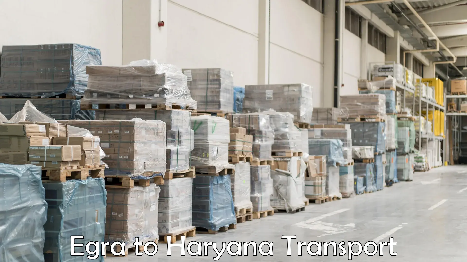 Vehicle transport services Egra to NCR Haryana