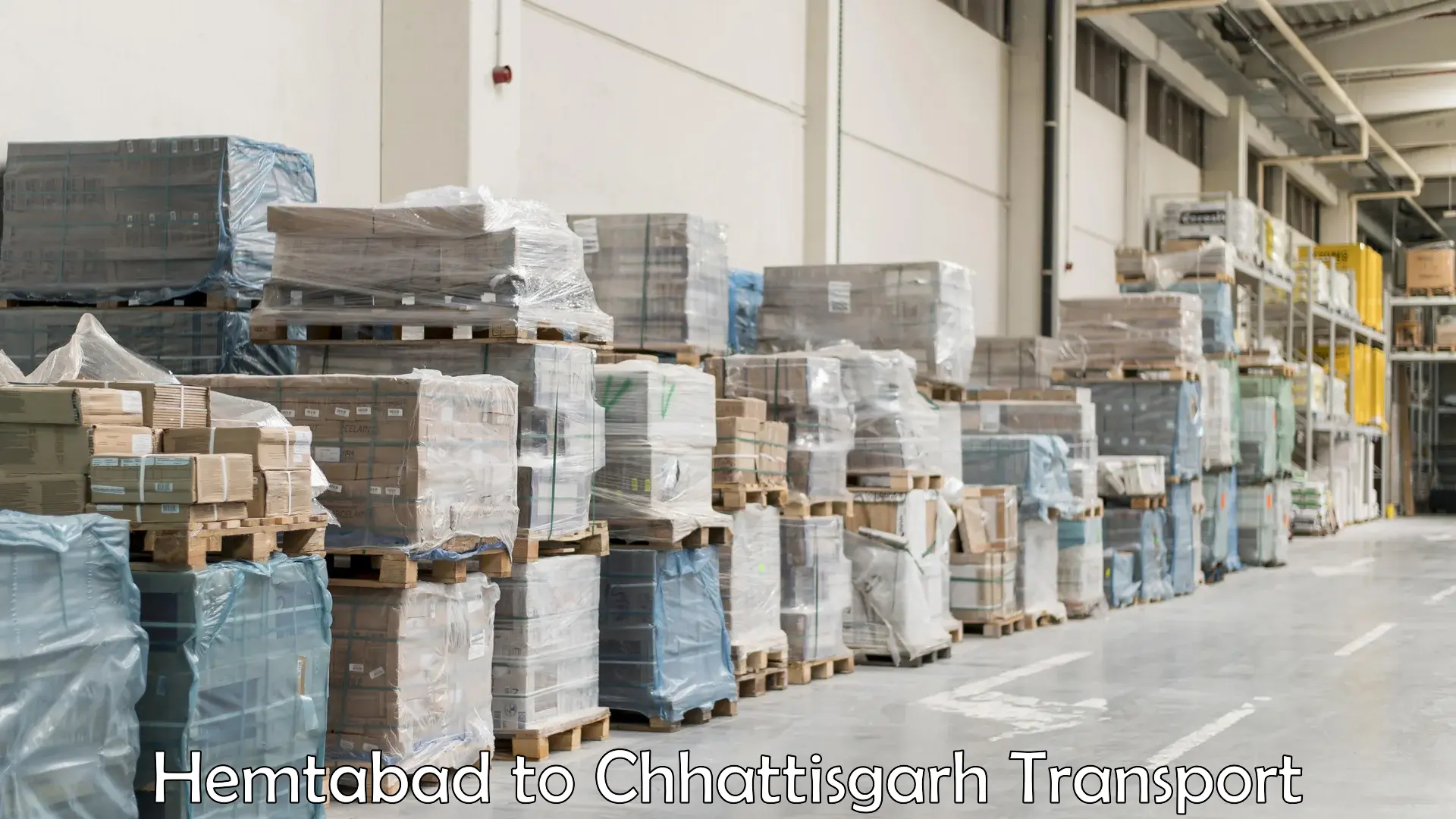 International cargo transportation services in Hemtabad to Chhattisgarh