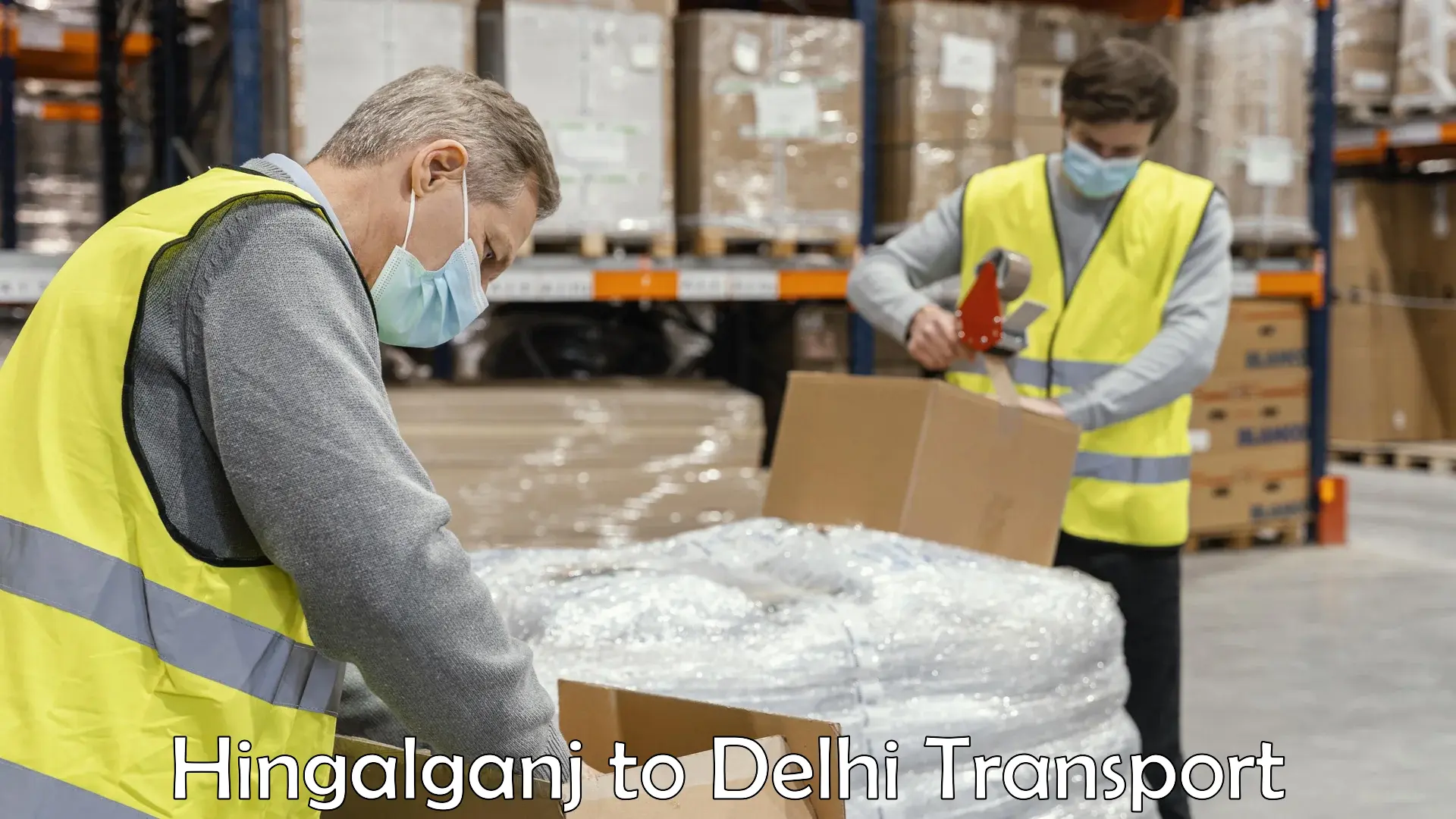 Daily parcel service transport in Hingalganj to Jamia Millia Islamia New Delhi