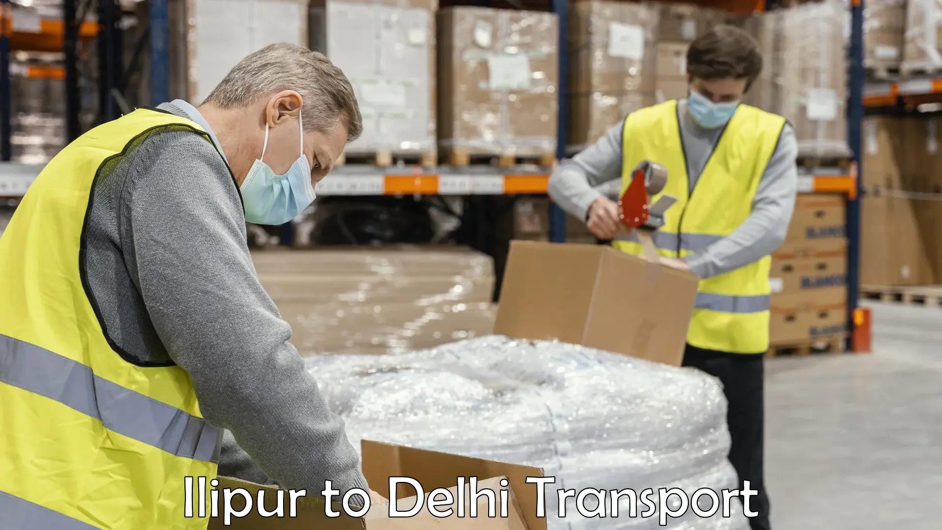 Express transport services in Ilipur to East Delhi