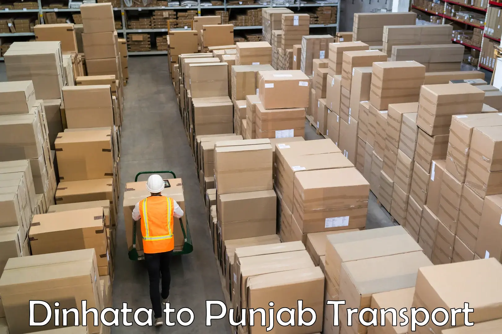 Furniture transport service Dinhata to Mansa