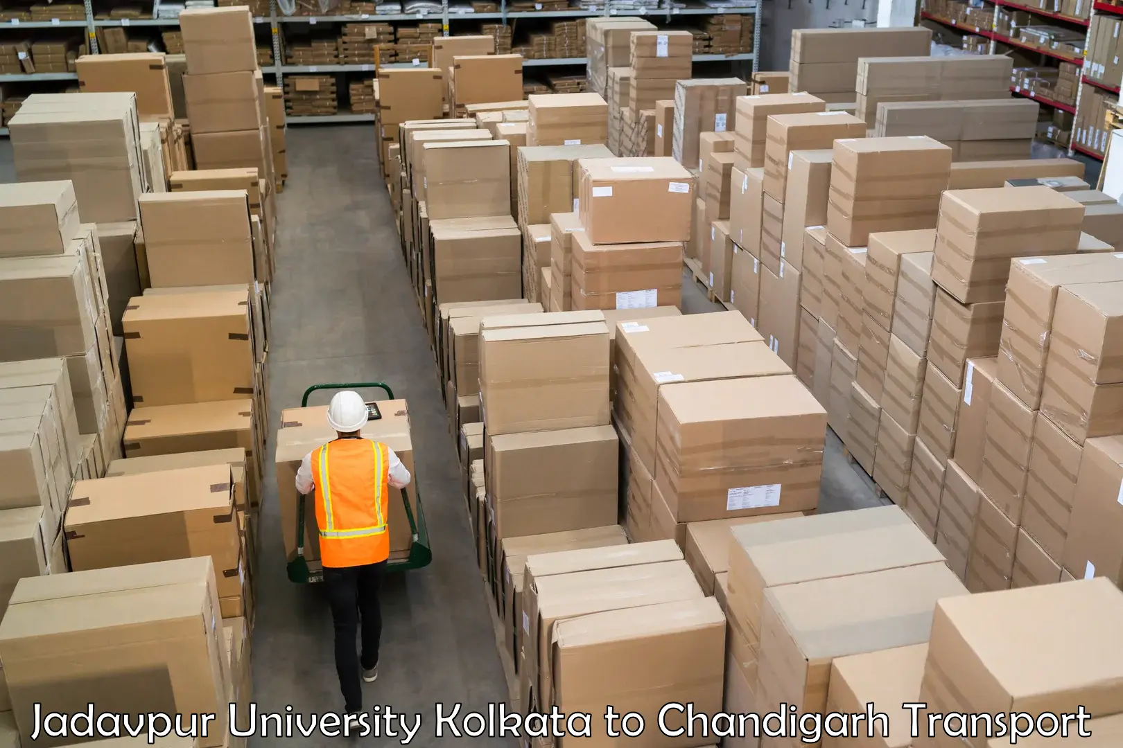 Two wheeler parcel service Jadavpur University Kolkata to Chandigarh