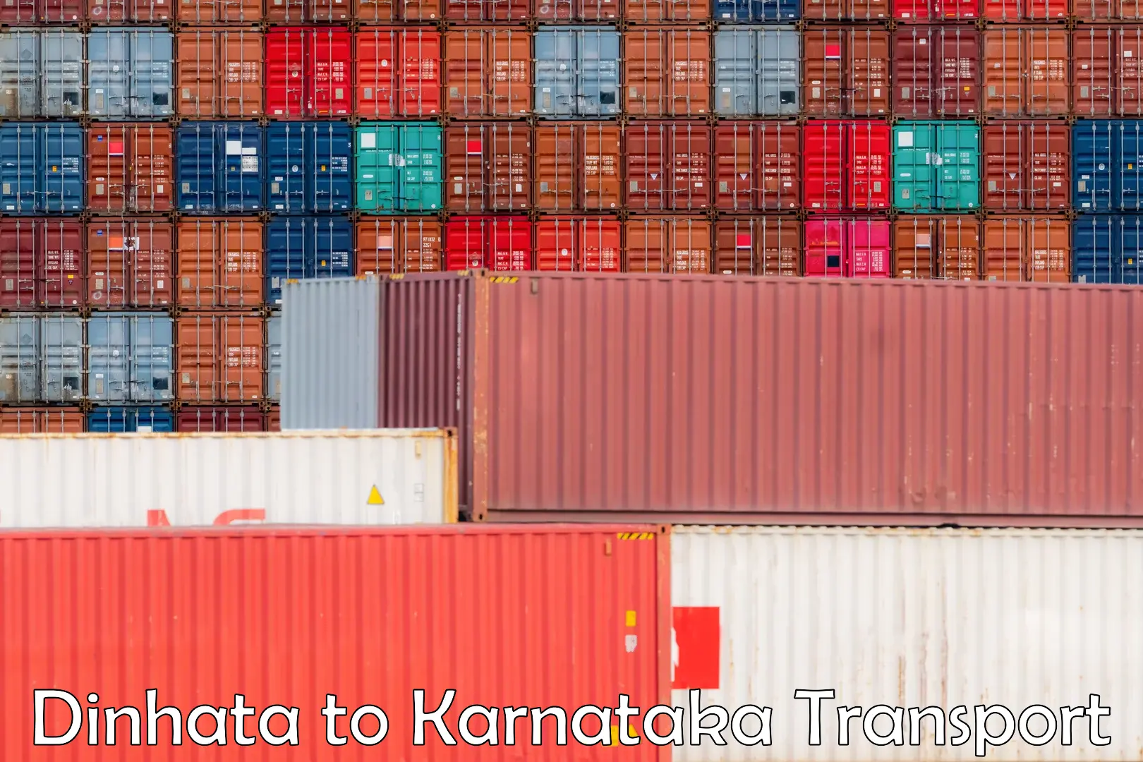 Container transportation services Dinhata to IIT Dharwad