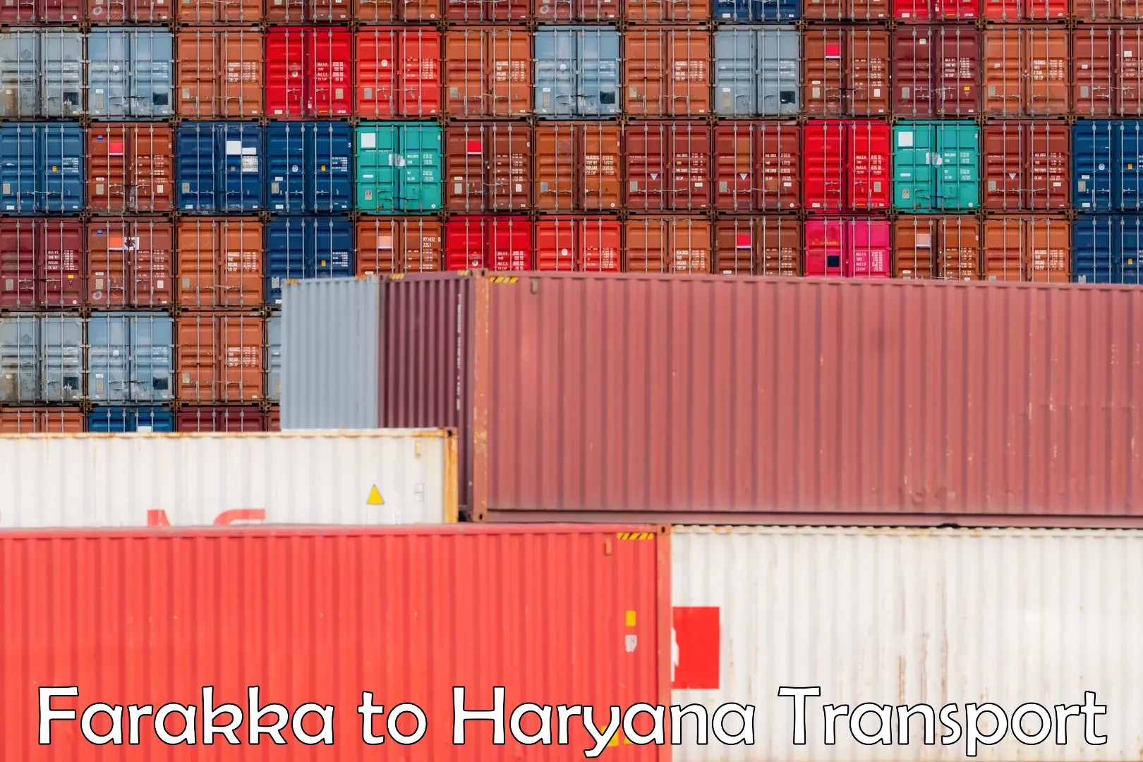 International cargo transportation services Farakka to Haryana