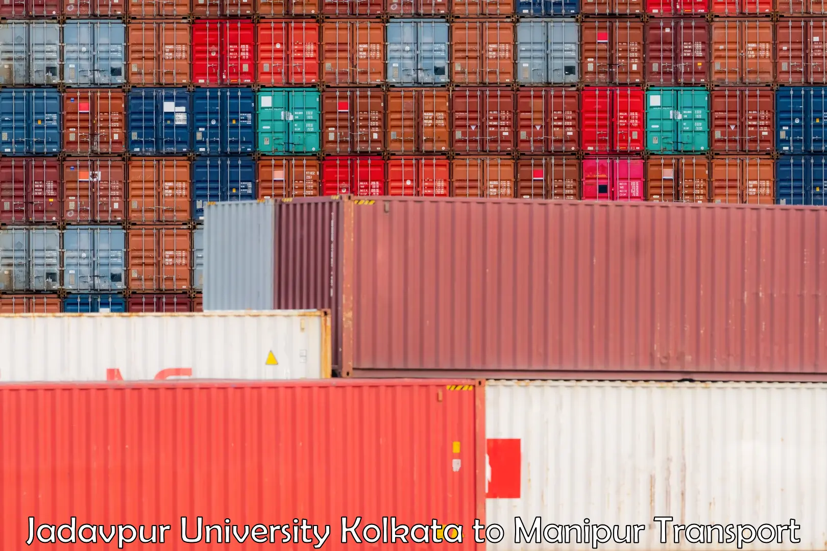 Container transportation services Jadavpur University Kolkata to Moirang