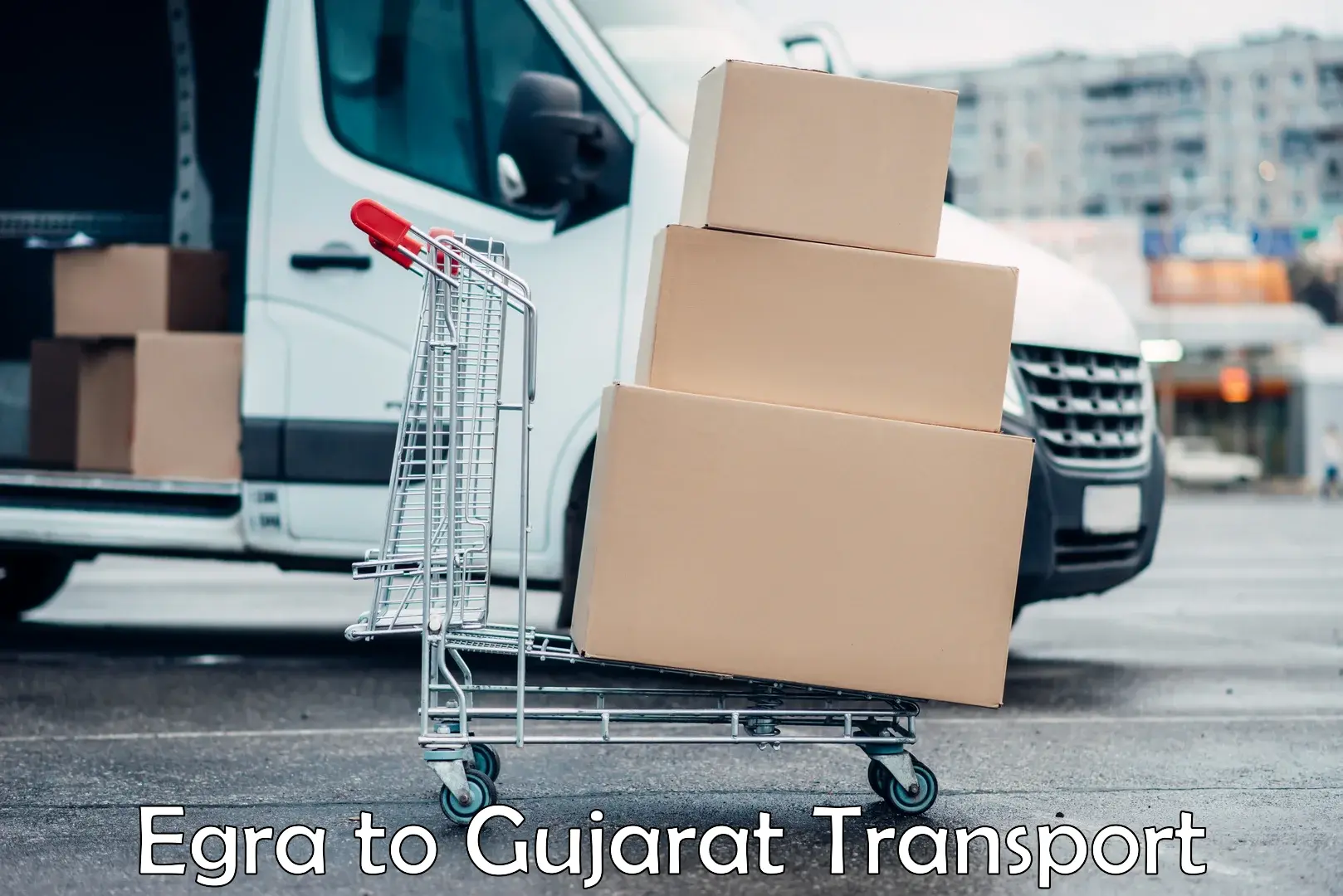 Parcel transport services Egra to Una Gir Somnath